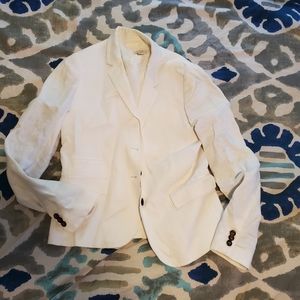 Jcrew white  linen blazer